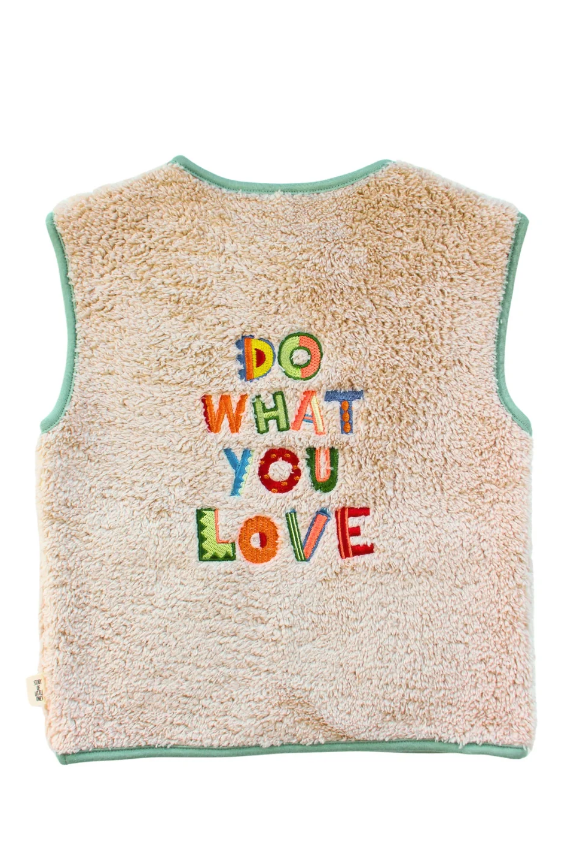 Gilet Cocon Broderie Do What you Love DO
