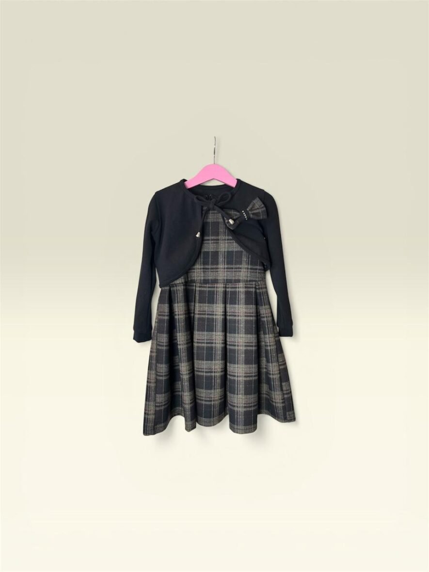 Ensemble 2 pièces Fille Robe avec Bolèro à fleur & strass